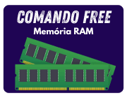 comando free em sistemas linux pra verificar memória ram