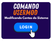 comando usermod linux para modificar contas