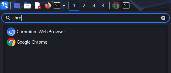 Procure na barra de pesquisa ou execute por linha de comando (google-chrome).